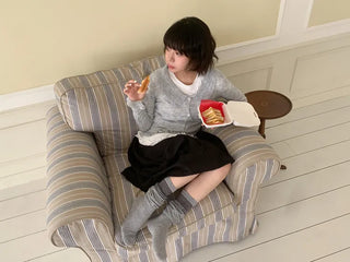 Loop Stripe Point Striped Socks