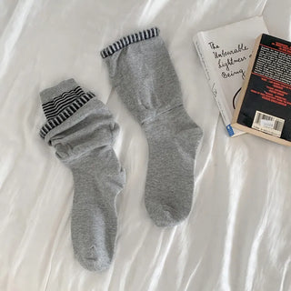 Loop Stripe Point Striped Socks