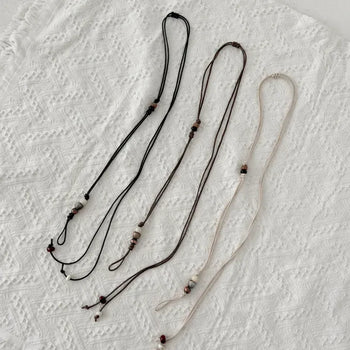 Eco Bead Strap Knot Cord Belt
