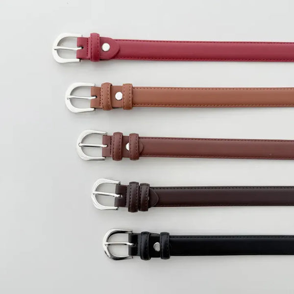 Yves Classic Slim Leather Belt