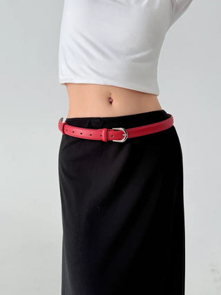Yves Classic Slim Leather Belt