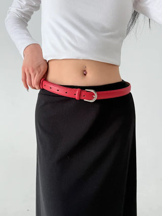 Yves Classic Slim Leather Belt