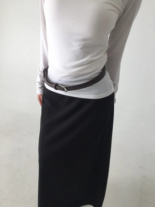 Yves Classic Slim Leather Belt