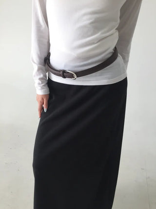 Yves Classic Slim Leather Belt