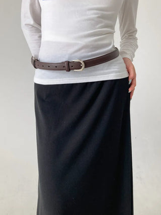 Yves Classic Slim Leather Belt
