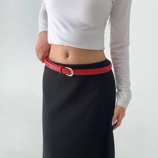 Yves Classic Slim Leather Belt