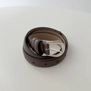 Yves Classic Slim Leather Belt