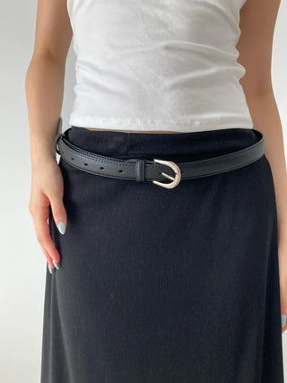 Yves Classic Slim Leather Belt
