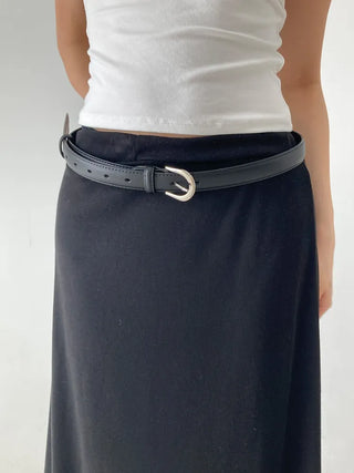 Yves Classic Slim Leather Belt