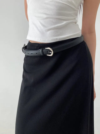 Yves Classic Slim Leather Belt