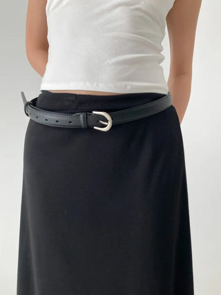 Yves Classic Slim Leather Belt