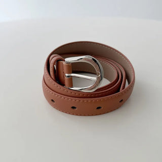 Yves Classic Slim Leather Belt
