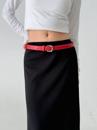 Yves Classic Slim Leather Belt