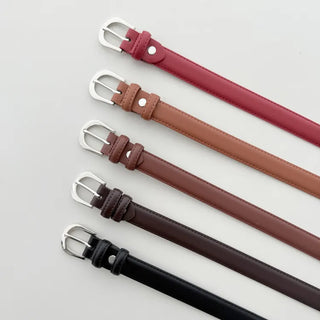 Yves Classic Slim Leather Belt