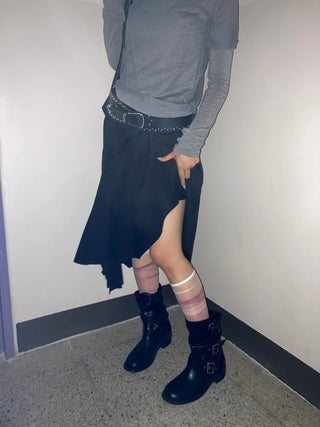 Taylor See-through Color Knee Socks Stockings
