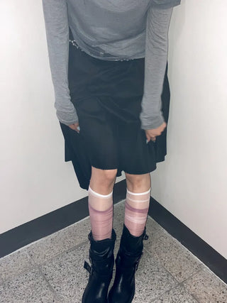 Taylor See-through Color Knee Socks Stockings