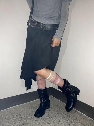 Taylor See-through Color Knee Socks Stockings