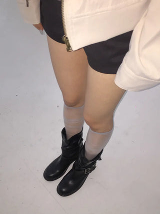 Taylor See-through Color Knee Socks Stockings