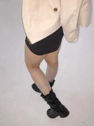 Taylor See-through Color Knee Socks Stockings