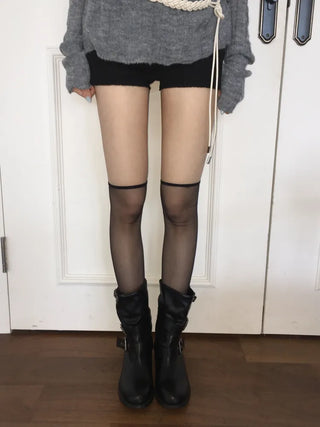 Taylor See-through Color Knee Socks Stockings