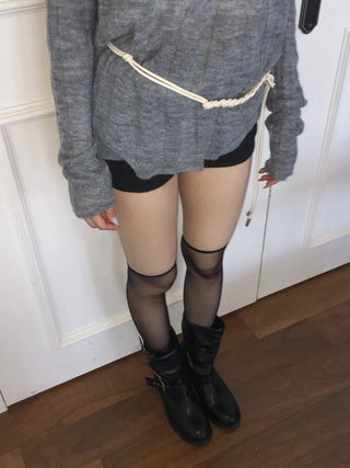 Taylor See-through Color Knee Socks Stockings