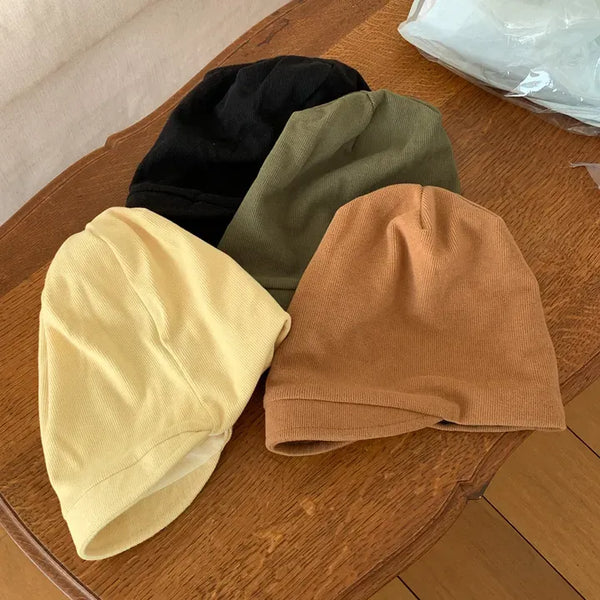 Slouch Loose Pullover Ribbed Beanie Hat