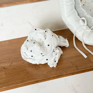Shirred Dot Leg Warmers