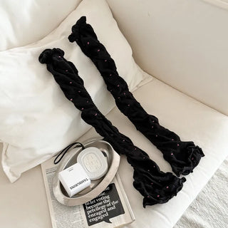 Shirred Dot Leg Warmers