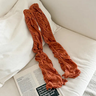 Shirred Dot Leg Warmers