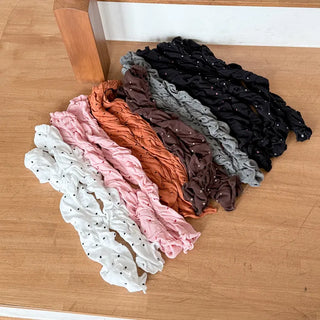 Shirred Dot Leg Warmers