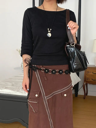 Awning Flower Ring Chain Knot Strap Belt