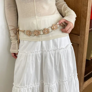 Awning Flower Ring Chain Knot Strap Belt