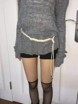 Mono Knot Leather Strap Belt