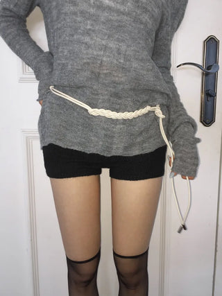 Mono Knot Leather Strap Belt