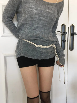 Mono Knot Leather Strap Belt