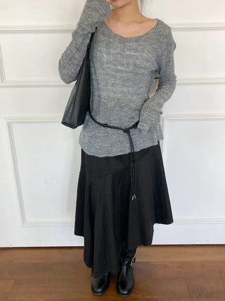 Mono Knot Leather Strap Belt