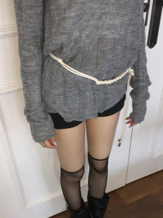 Mono Knot Leather Strap Belt