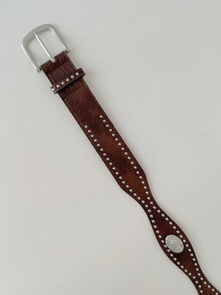 Country Line Studded Leather Belt
