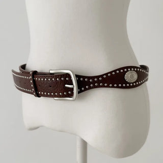 Country Line Studded Leather Belt