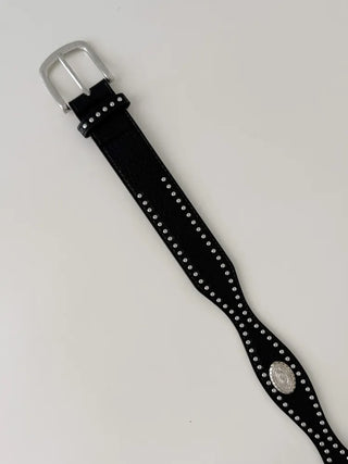 Country Line Studded Leather Belt