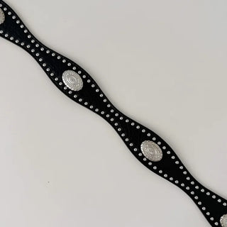 Country Line Studded Leather Belt
