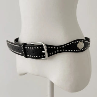 Country Line Studded Leather Belt