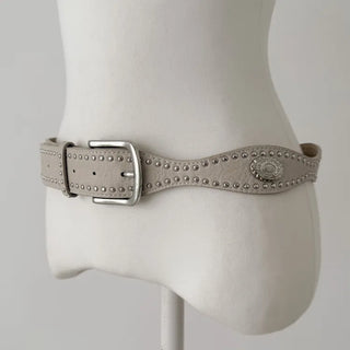 Country Line Studded Leather Belt