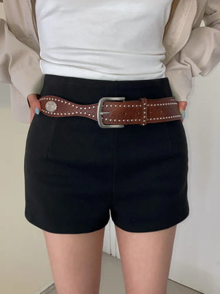 Country Line Studded Leather Belt