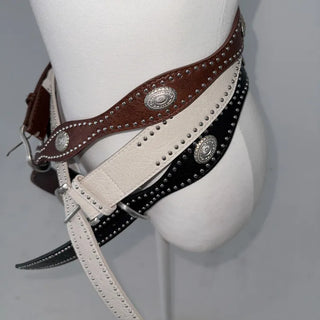 Country Line Studded Leather Belt