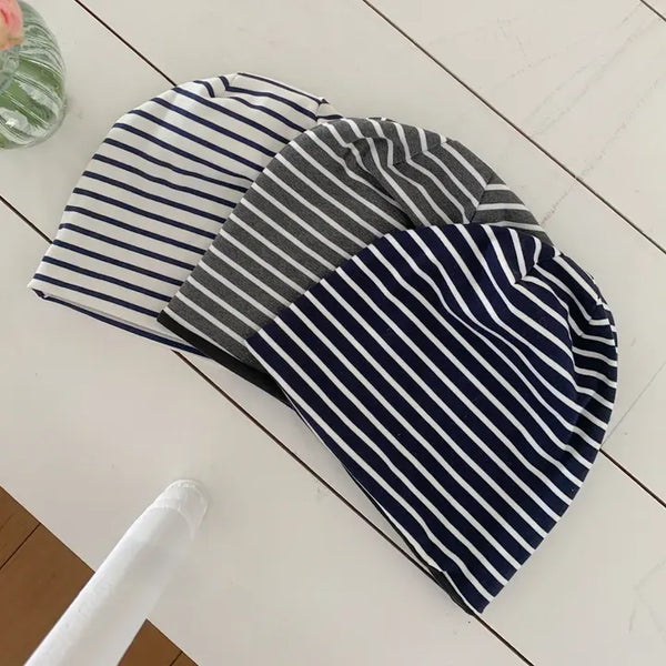 Moderni Striped Cotton Beanie Hat