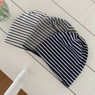 Moderni Striped Cotton Beanie Hat