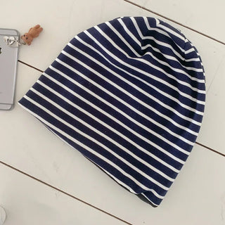 Moderni Striped Cotton Beanie Hat
