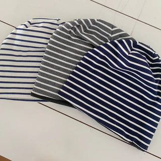 Moderni Striped Cotton Beanie Hat