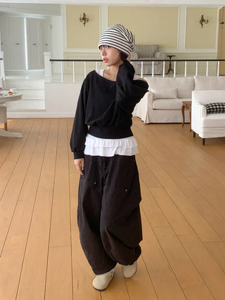 Moderni Striped Cotton Beanie Hat
